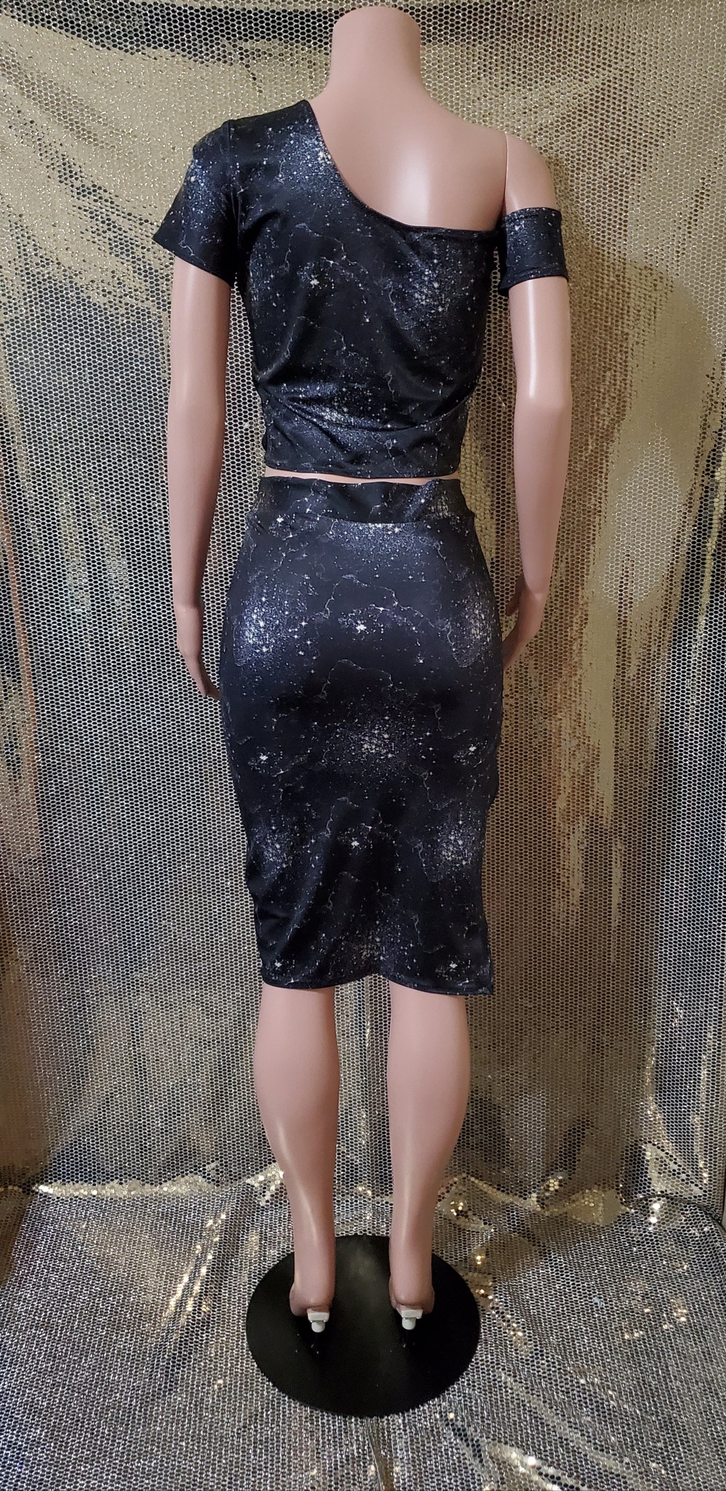 Constellation Station Off The Shoulder Skirt Set