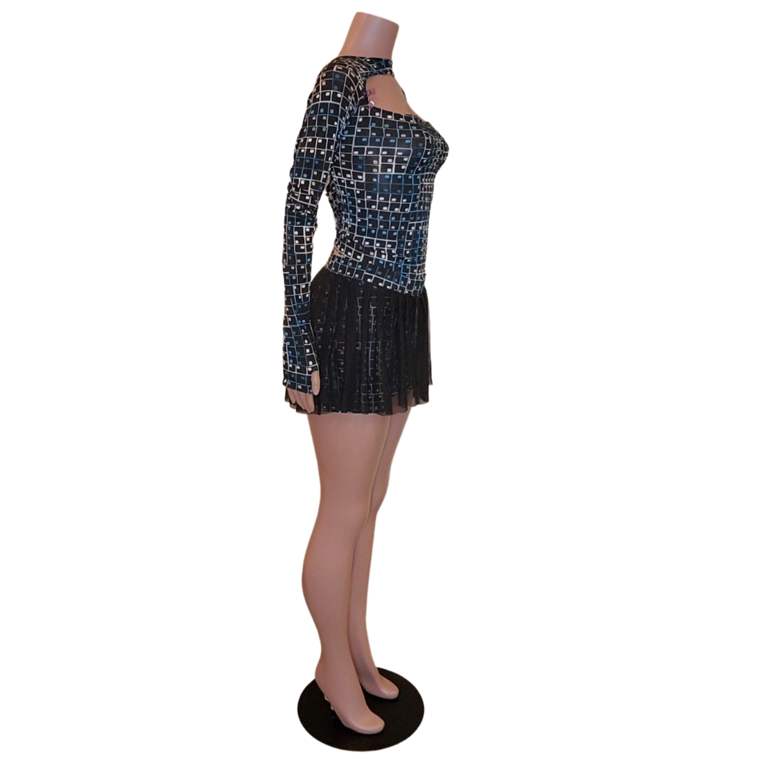 Abstract Half Skirt set